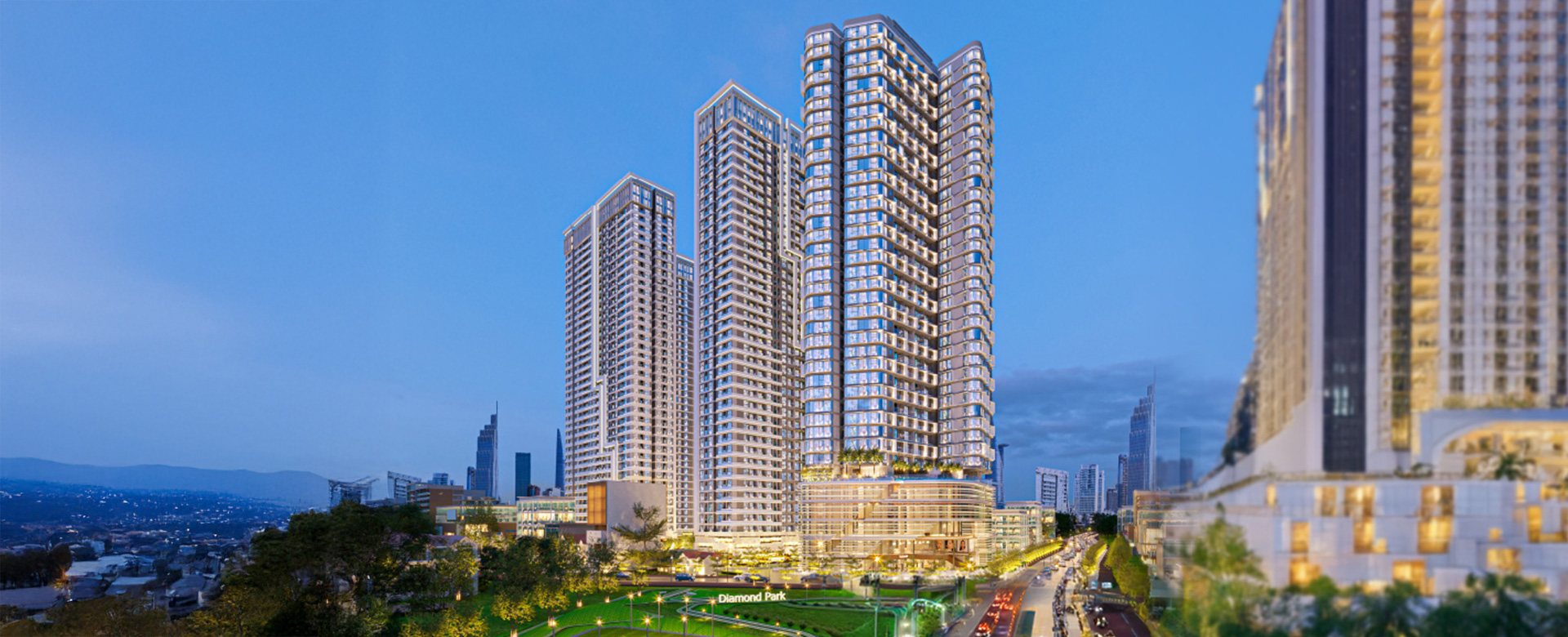 AVA Plaza nhìn từ trục Lê Thị Trung