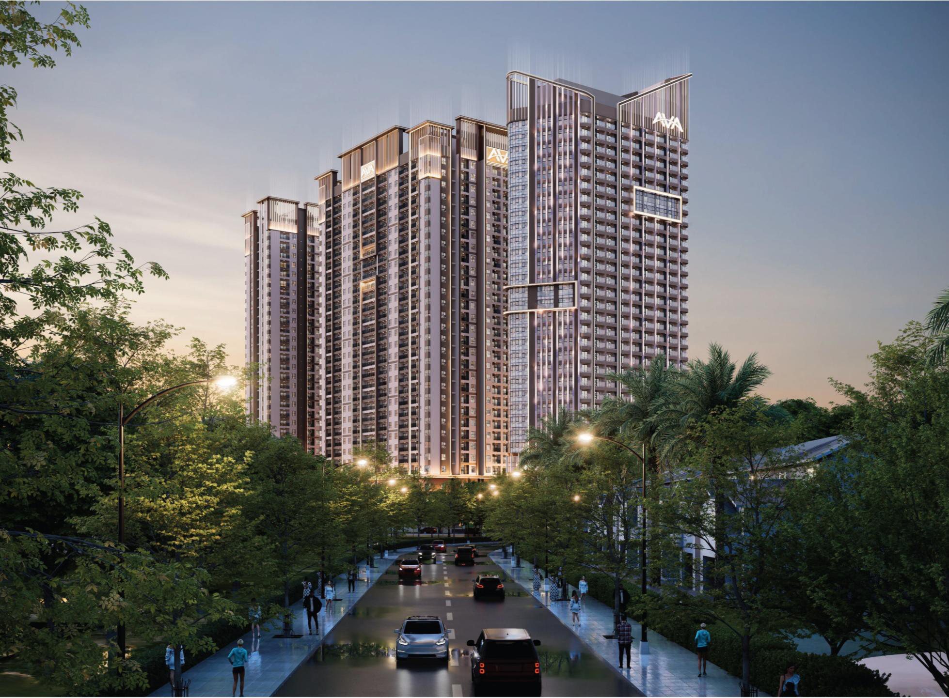 Phối cảnh AVA Plaza từ đại lộ