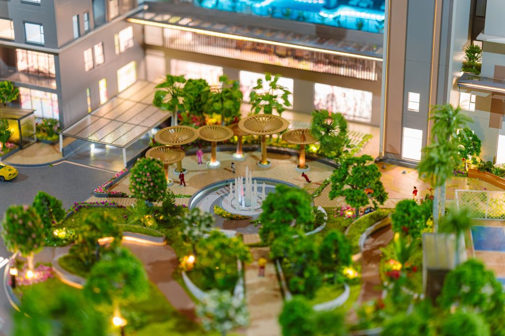 Sa bàn cảnh quan nội khu AVA Center